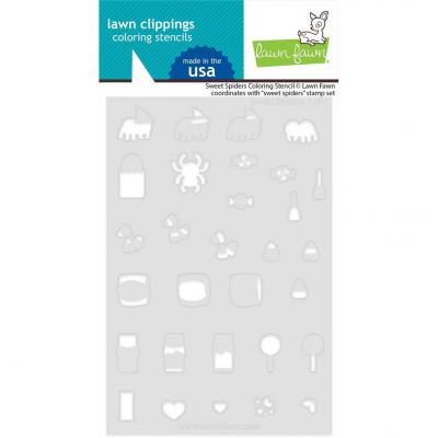 Lawn Fawn Stencil - Sweet Spiders
